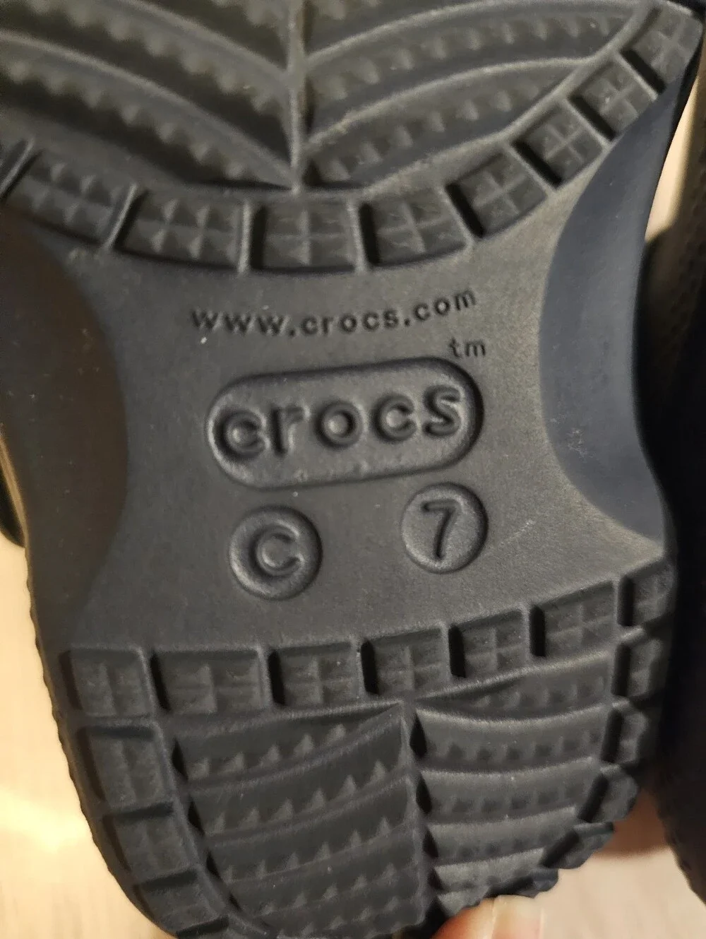 Crocs Toddler Navy Lined Shoes - C7